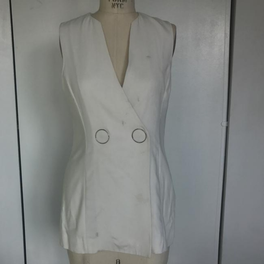 Alexander Wang Ivory Ring Vest
